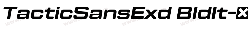 TacticSansExd BldIt字体转换